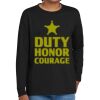 Youth Heavy Cotton 100% Cotton Long Sleeve T Shirt Thumbnail